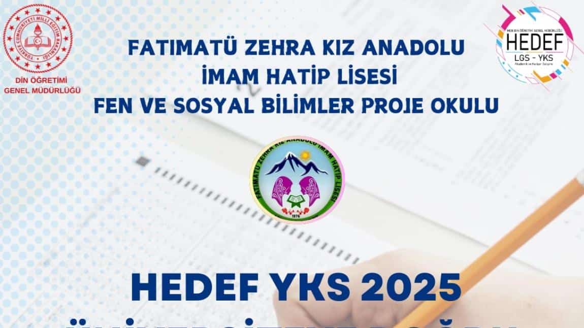 HEDEF YKS 2025 ÜNİVERSİTEYE DOĞRU